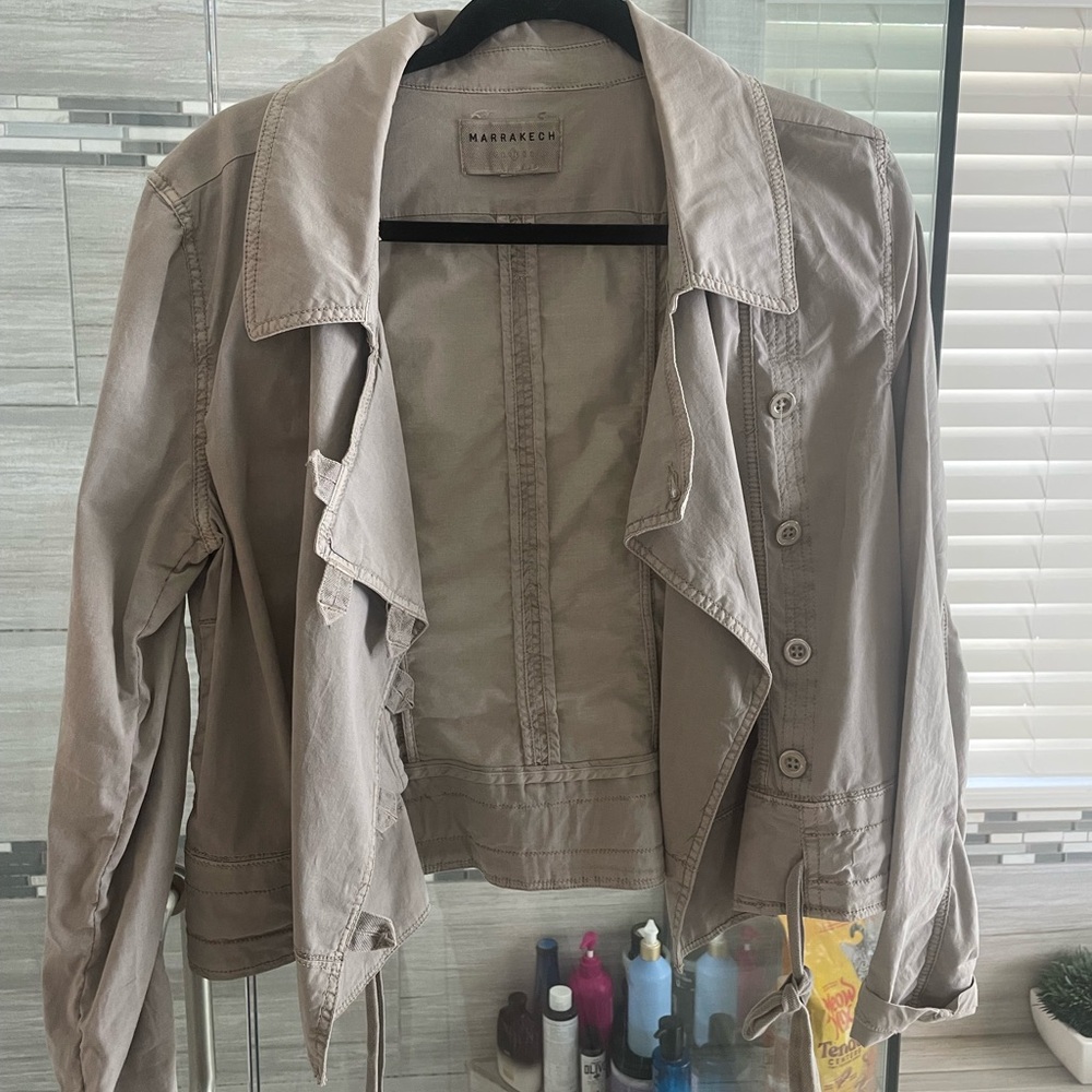 Anthropologie Beige Trench Coat